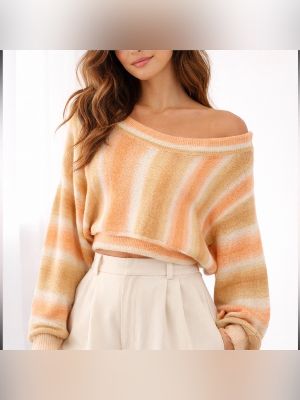 Urban Outfitters Stella Sweater
Small
Slouchy
Cropped
Ombre
Lagenlook
Wide Neck